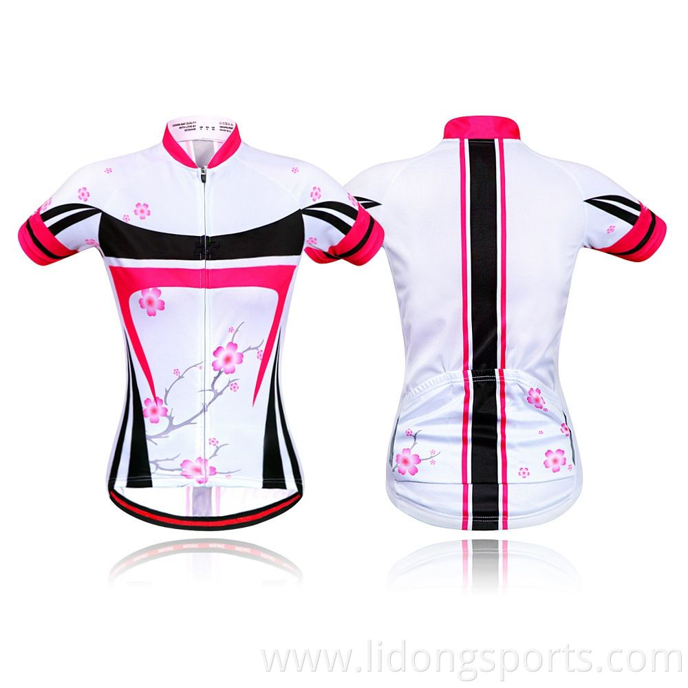 Short Sleeve Cycling Clothes Fitness Clothing Made In China Factory for Women